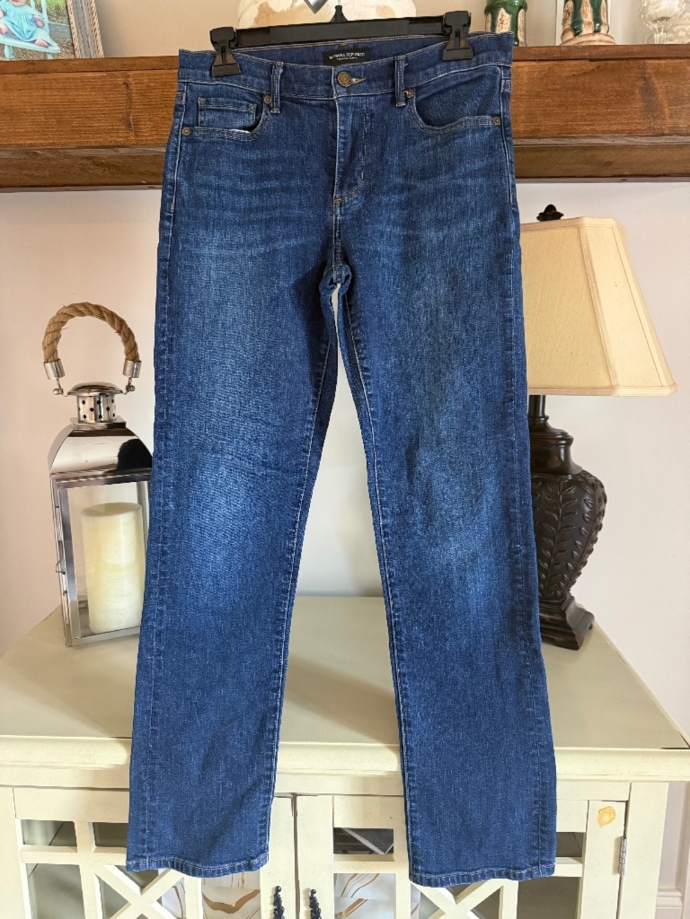 Banana Republic Premium Denim Girlfriend Jeans - Dark Wash - 28/Size 6
